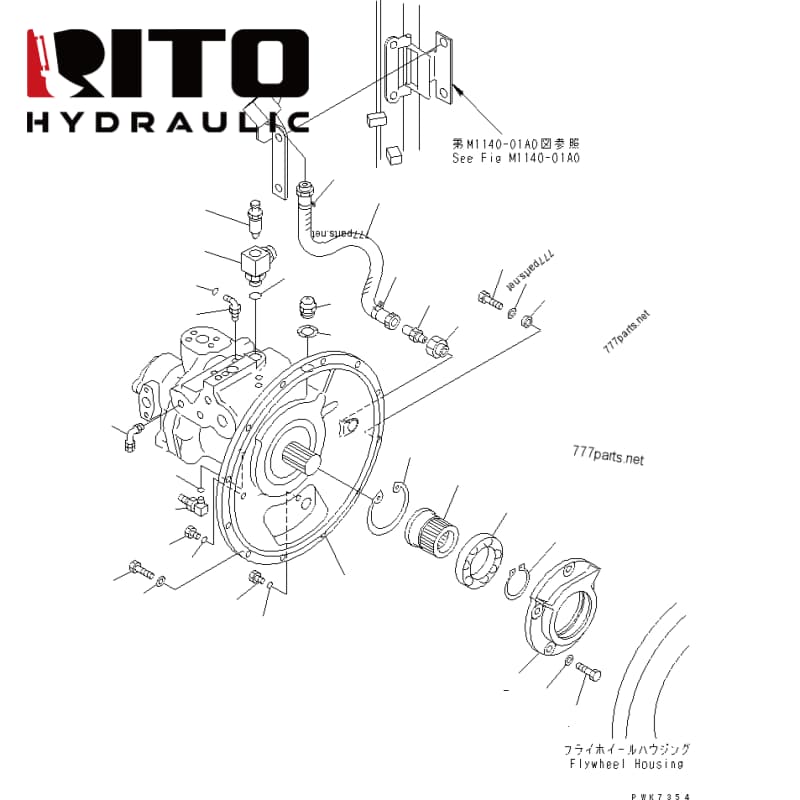 708-1L-00511 Hydraulic Pump