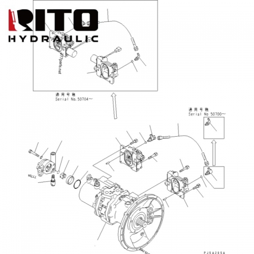 708-2L-00182 Hydraulic Pump