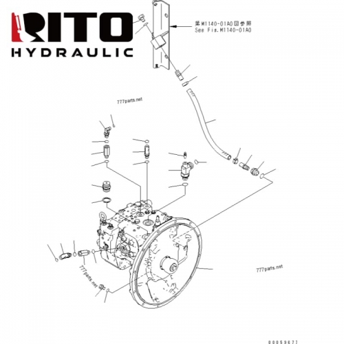 708-3D-00030 Hydraulic Pump