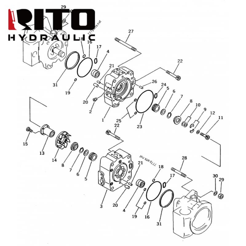 708-25-04081 Hydraulic Pump 708-25-04081 Hydraulic Pump