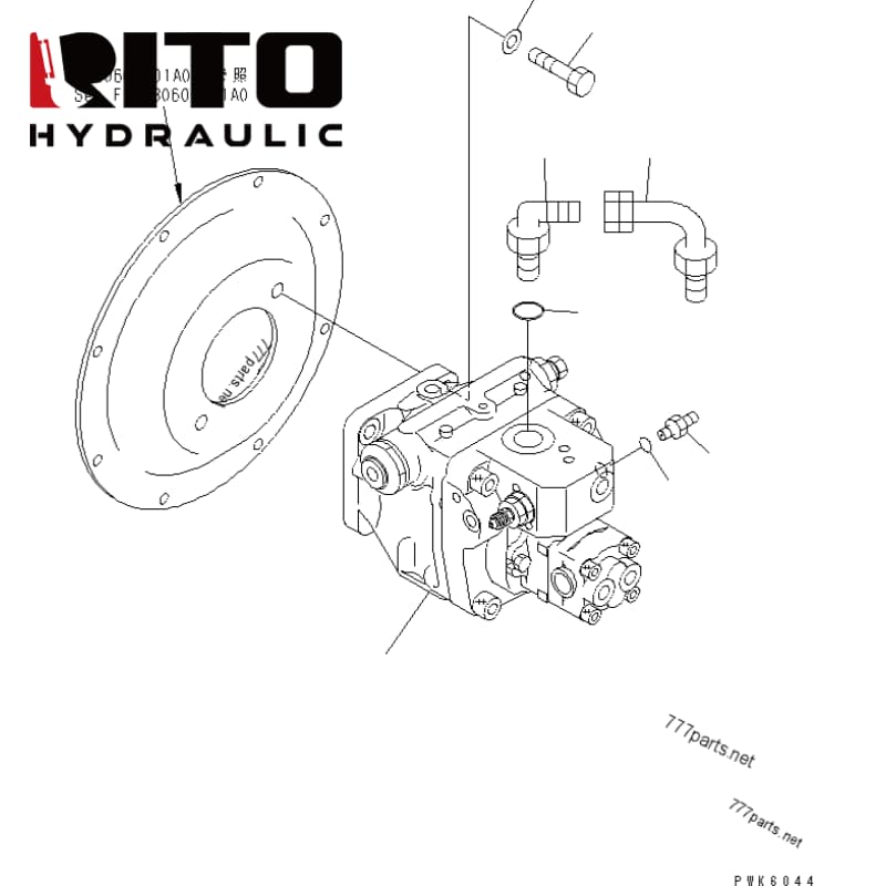 708-1T-00132 Hydraulic Pump 708-1T-00132 Hydraulic Pump