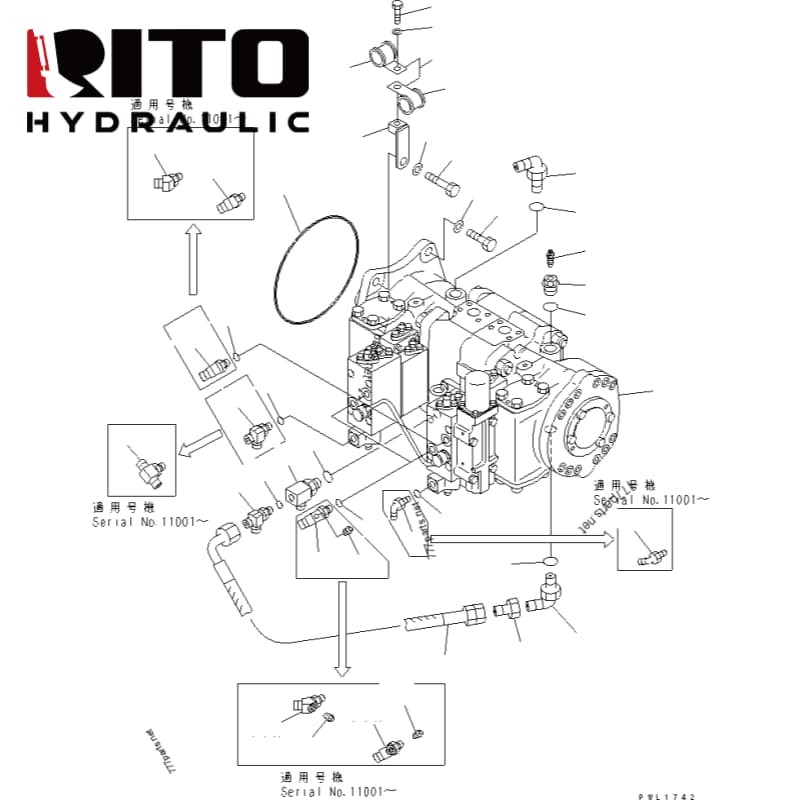 708-2L-00710 Hydraulic Pump