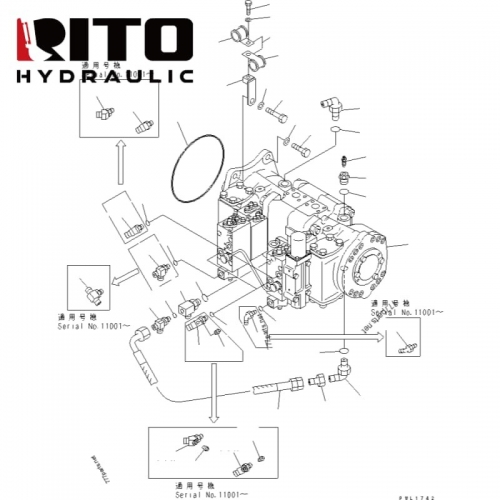 708-2L-00710 Hydraulic Pump