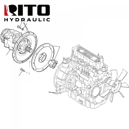 708-1W-00310 Hydraulic Pump