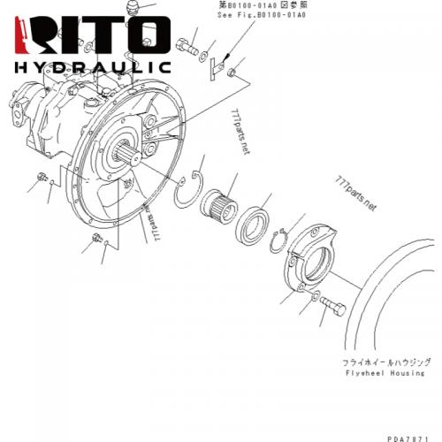 708-1L-00070 Hydraulic Pump