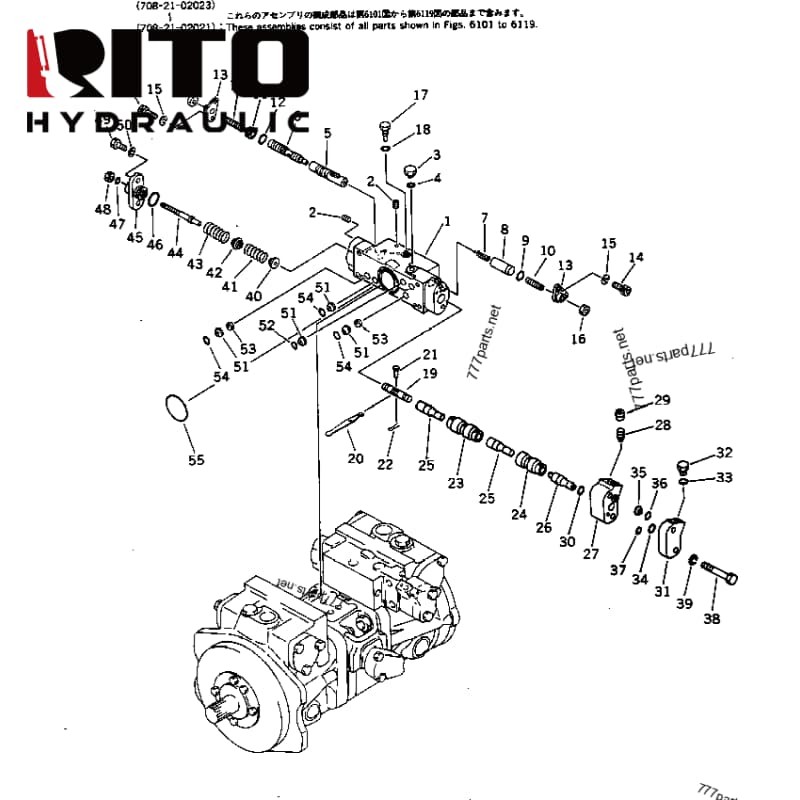 708-21-02023 Hydraulic Pump 708-21-02023 Hydraulic Pump