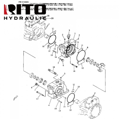 708-27-02025 Hydraulic Pump