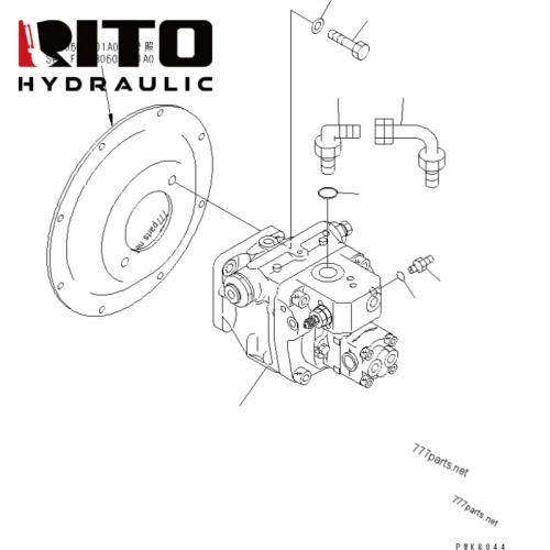 708-1T-00132 Hydraulic Pump