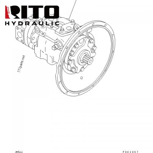 708-1W-00241 Hydraulic Pump
