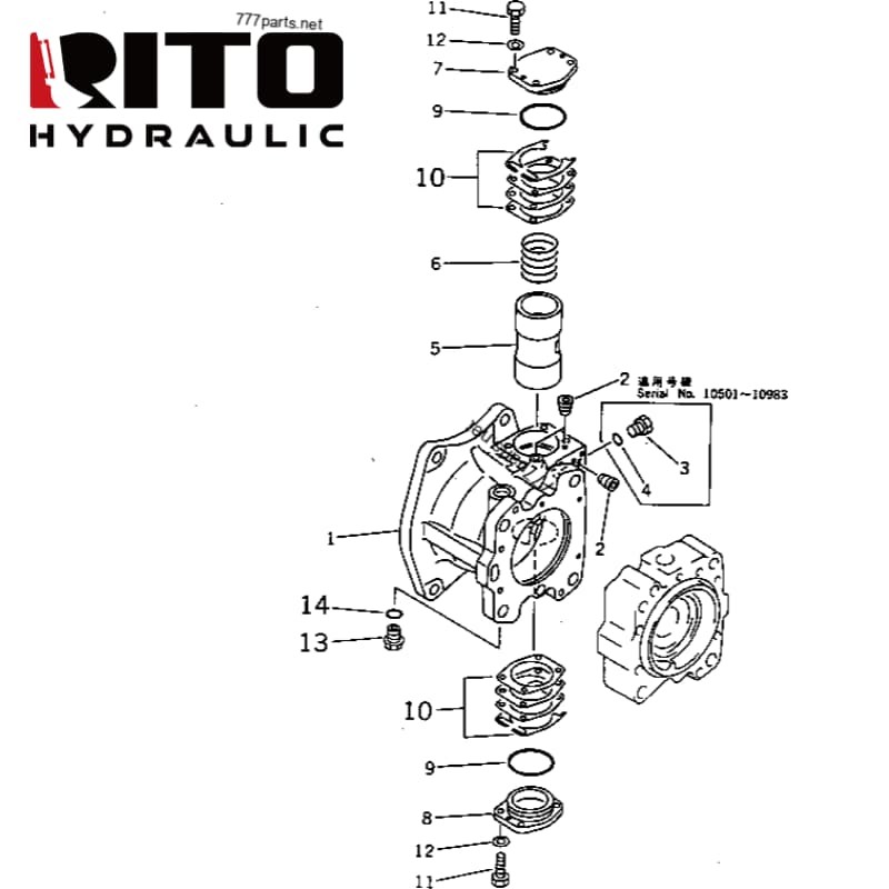 708-25-01011 Hydraulic Pump 708-25-01011 Hydraulic Pump