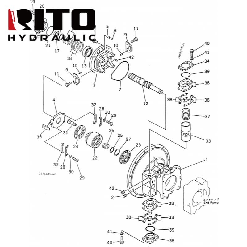 708-25-01074 Hydraulic Pump