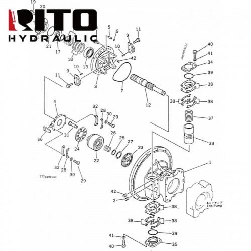 708-25-01074 Hydraulic Pump