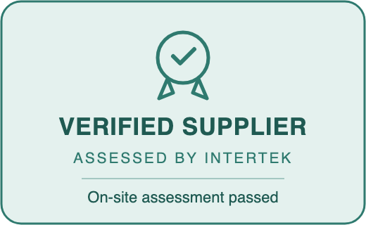 Intertek on-site audited verified supplier badge