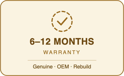 6 to 12 months warranty badge