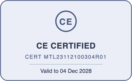CE Certified compliance badge
