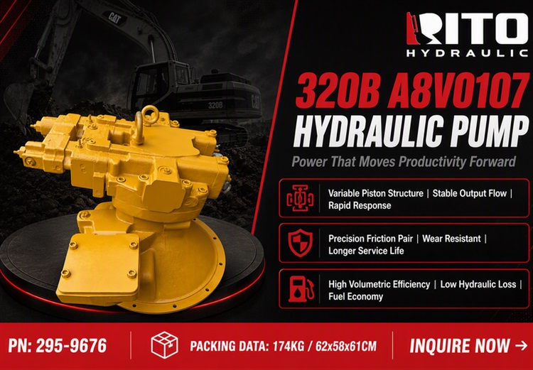 CAT 320B A8V0107 Hydraulic Pump: Specs, Failure Symptoms & Replacement Guide (2026)