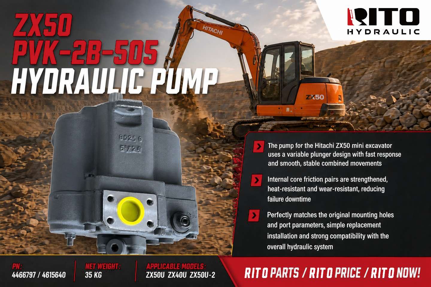 New Hydraulic Pump, Same Problem? Why Excavator Pumps Fail After Replacement (Hitachi ZX40 / ZX50 Guide, 2026)