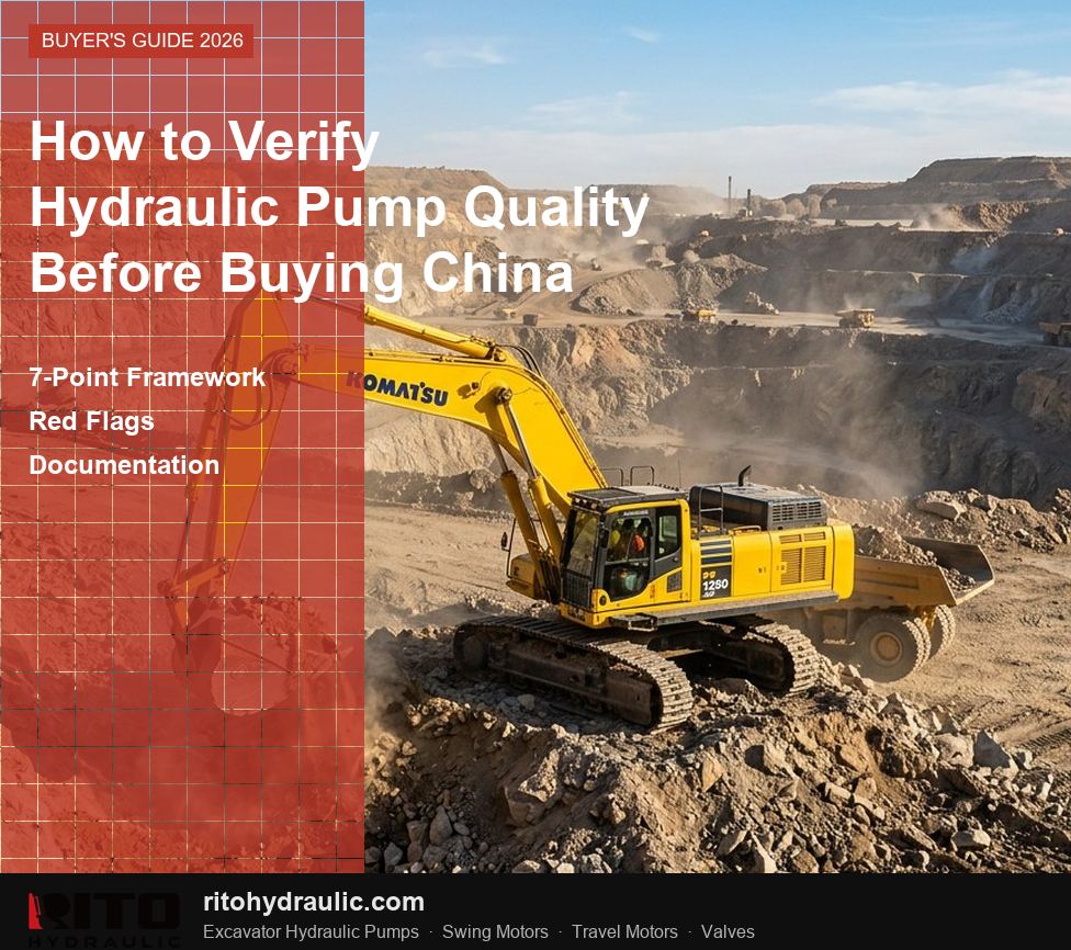 How to Verify Excavator Hydraulic Pump Quality Before Buying from China: A 7-Point Framework (2026)