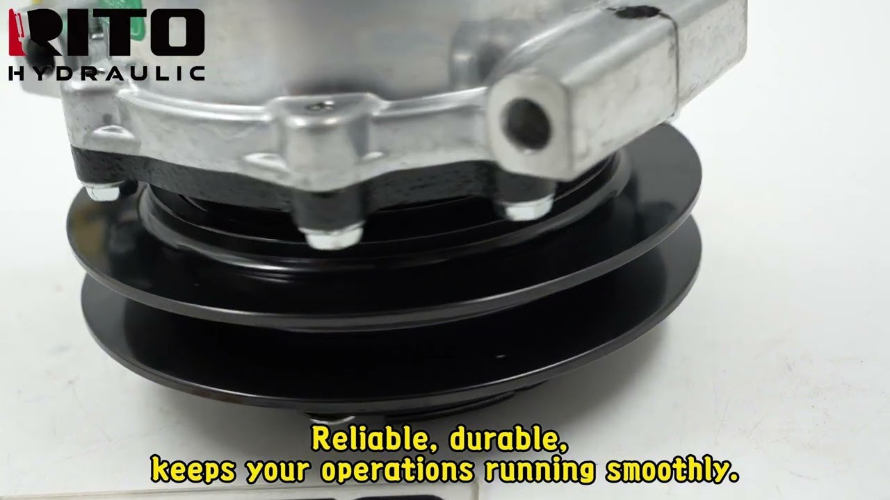  Replace Sumitomo Excavator Broken AC Compressor with New KHR3197 SD7H13